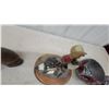 Image 3 : Ducks Unlimited Carved Wood Dog, Mosaic Bowls and Glass Trays