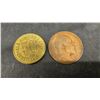Image 7 : Canadian House of Commons Tokens, PM Commemoratives, British Shillings, Nixon Penny