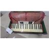 Image 2 : Hohner Tango IIMS Piano Accordion with Red Marbled Finish and Case