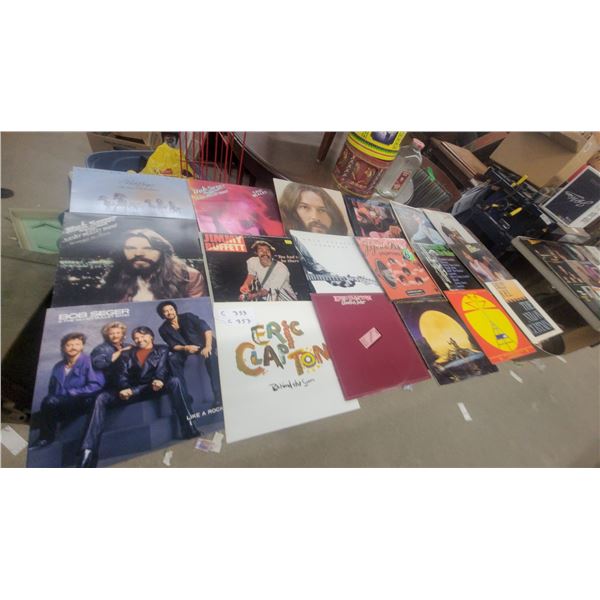 50 Bob Seger, Eric Clapton, Jimmy Buffett and More Vinyl LP Record Albums