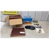 Image 1 : Box of Vintage 78 RPM Record Albums, and A Box Of 45 RPM Singles