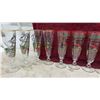 Image 3 : Vintage Stemmed Glasses Set Featuring 1905 Buick Model G, Tall Ships and Carriage Shot Glasses