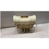 Image 10 : Vintage 1950s-60s Ceramic Western-Themed Barrel Beverage Dispenser With Lid and Spigot, Chip