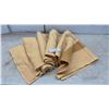 Image 1 : Vintage Cream Wool-Blend Blanket with Brown Stripes