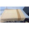 Image 3 : Vintage Cream Wool-Blend Blanket with Brown Stripes