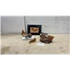 Image 1 : Northwest Coast Copper Relief Art, Bronze Bison, CPRS 1970 Award, Lion Figurine