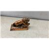 Image 6 : Northwest Coast Copper Relief Art, Bronze Bison, CPRS 1970 Award, Lion Figurine