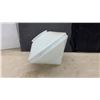Image 6 : Vintage Milk Glass Light Shades, Tiered Conical and Bulbous Drum Styles, Set of 2