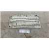 Image 1 : Carved Marble Three-Player Cribbage Board with Abalone Shell Inlays