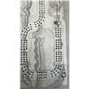 Image 6 : Carved Marble Three-Player Cribbage Board with Abalone Shell Inlays