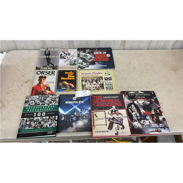 Canadian Sports History Books, Grey Cup, Orser, History Of the Blue Bombers, Jets, Canadiens