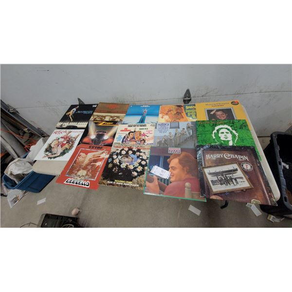50 Vintage Vinyl Record Album Lot: ZZ Top, Harry Chapin, Frank Sinatra, Bruce Springsteen