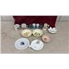 Image 1 : Vintage Children's Dishware Lot: Merry Monsters Glasses, Purdue Stein, Bear Mugs, Bowls