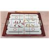 Image 2 : NOS Cresta Authentic Tabletop Rod Hockey Game with Wooden Frame and Original Box