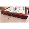 Image 4 : NOS Cresta Authentic Tabletop Rod Hockey Game with Wooden Frame and Original Box