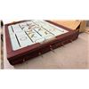 Image 5 : NOS Cresta Authentic Tabletop Rod Hockey Game with Wooden Frame and Original Box