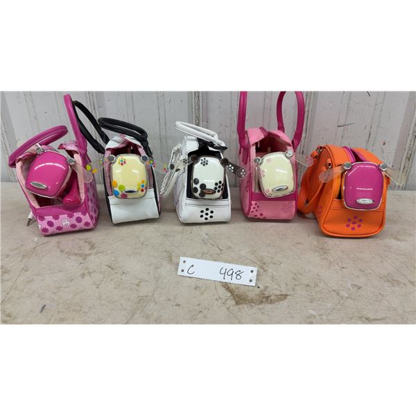 Hasbro I-Dog Interactive Electronic Musical Robot Pets with Carrying Bags, Set of 5