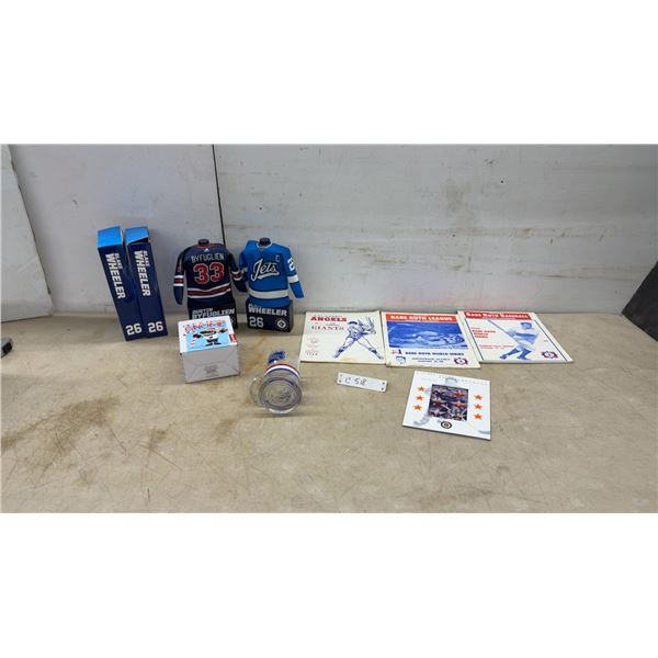 Winnipeg Jets Bobbleheads, Babe Ruth World Series Programs, Angels vs Giants Scorebook