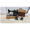 Image 1 : Singer 99K Electric Sewing Machine, 1952, with Foot Pedal and Portable Case