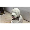 Image 7 : Old English Sheepdog Figurines Including Painted With Plaid Bow and Austin Production 1990, Tallest