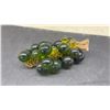 Image 5 : Vintage Lucite Grape Cluster Décor on Driftwood in Amber, Green, and Pink, Set of 3