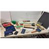 Image 1 : Vintage Drafting Tools, Grip-Line Rubber Type Sets, Slide Rules, Compass Sets, Erasers