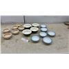 Image 1 : Air Canada PS 3363 TQT Korea Bowls, 6 Cream Bowls, 4 Green Bowls, and 6 Blue-Rim Bowls