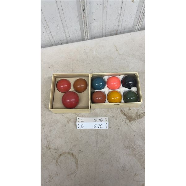 Vintage Bocce Balls