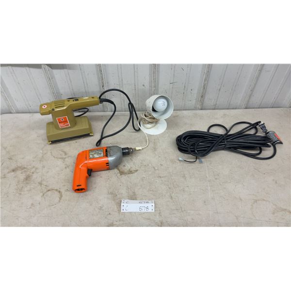 Black and Decker 7100-04 Electric Drill, Sander, Lamp, and Power Cord