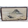 Image 2 : Framed Japanese Mountain Ink Wash Painting and IKEA Finnsjön Pop-Art Lipstick Print- Largest