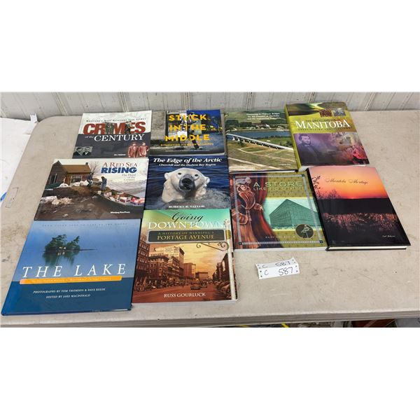 Manitoba History Books Including Crimes of the Century, Encyclopedia of Manitoba