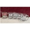 Image 5 : Vintage Canadian Club Whisky Display Bottles with Dispenser, Shot Glasses, Mini Mugs