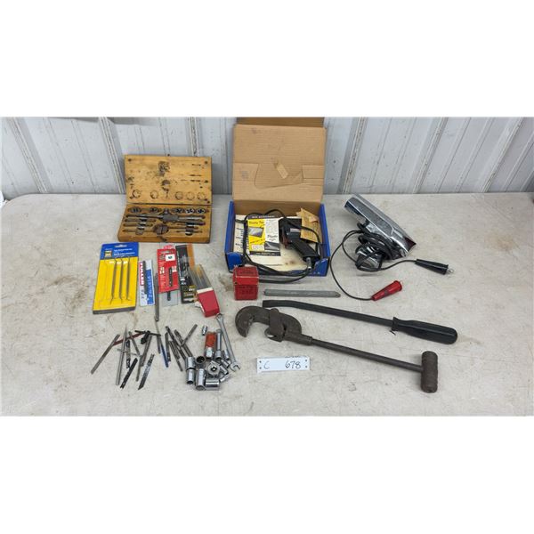 Tap and Die Set, Automotive Timing Light, Pipe Cutter, Drill Bits, Sockets, Solder