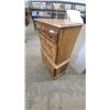 Image 2 : Colonial Revival Wooden Chest of Drawers With Brass Bail Pulls, 5 Drawers 49”×33”×16”