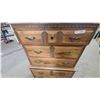 Image 4 : Colonial Revival Wooden Chest of Drawers With Brass Bail Pulls, 5 Drawers 49”×33”×16”