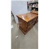 Image 2 : Pair of Colonial Revival Pine Three-Drawer Nightstands With Brass Pulls 25”×27”×18”