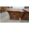 Image 3 : Pair of Colonial Revival Pine Three-Drawer Nightstands With Brass Pulls 25”×27”×18”
