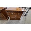 Image 4 : Pair of Colonial Revival Pine Three-Drawer Nightstands With Brass Pulls 25”×27”×18”