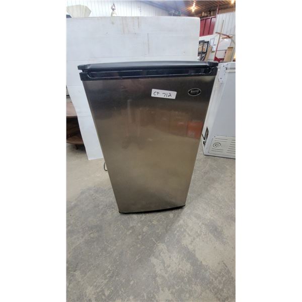 Sanyo Compact Stainless Steel Mini Fridge with Can Dispenser