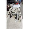 Image 1 : Six Fishing Rods and 3 Reels Including Shakespeare Amphibian and Abu Garcia