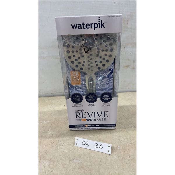 Waterpik Revive With PowerPulse Handheld Shower Head, 5 Sprays, 5-Foot Metal Hose