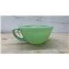 Image 4 : Fire-King Jadeite Swirl Mixing Bowl and D-Handle Batter Bowl, Late 1940s-1960s