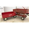Image 4 : Vintage Farm Toys: International Wagon, Grain Wagon, Spreader, Oiler
