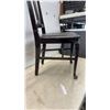 Image 4 : Antique Queen Anne Style Side Chair With Cabriole Legs and Studded Leather Seat