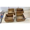 Image 11 : Vintage Wooden Storage Lot: Medicine Cabinet, 22 × 14 × 6”, Lidded Specimen Box, 8 1/2 × 10 × 19