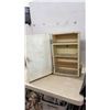 Image 3 : Vintage Wooden Storage Lot: Medicine Cabinet, 22 × 14 × 6”, Lidded Specimen Box, 8 1/2 × 10 × 19