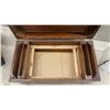 Image 6 : Vintage Wooden Storage Lot: Medicine Cabinet, 22 × 14 × 6”, Lidded Specimen Box, 8 1/2 × 10 × 19