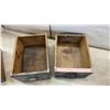 Image 8 : Vintage Wooden Storage Lot: Medicine Cabinet, 22 × 14 × 6”, Lidded Specimen Box, 8 1/2 × 10 × 19
