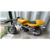Image 1 : Yellow Pocket Bike with Dual Exhaust, Front and Rear Disc Brakes