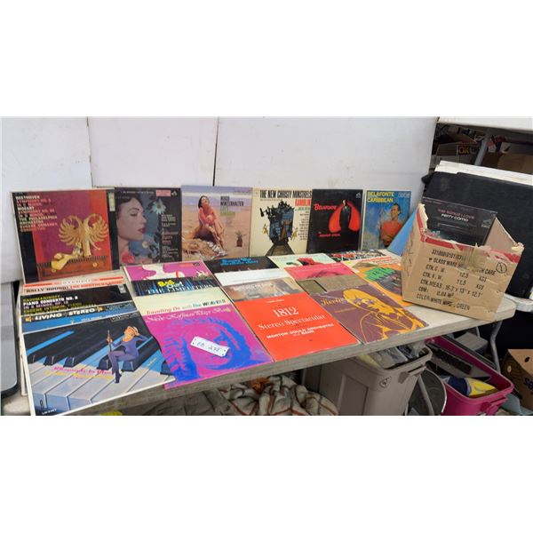 50 + Vinyl Record Albums: Beethoven, Belafonte, The Weavers, Limeliters